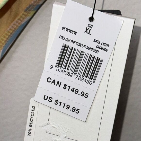 Rip Curl FOLLOW THE SUN L/S SURFSUIT Size XL - Picture 7 of 9